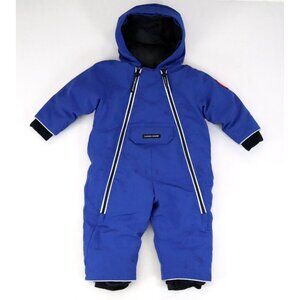 FLAWS** Canada Goose Baby Lamb‎ Snow Suit 6-12 Month Snowsuit Blue Down Puffer